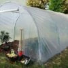 Serre De Jardin Tunnel Richel En Polyéthylène 2 X 180 µ - 2 Portes Zippées (18 M²) -Outils De Jardinage serre jardin tunnel richel
