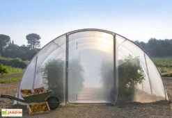 Bâche De Pignon Avant Côté Pour Serre De Jardin Tunnel Richel 4,5 -Outils De Jardinage serre jardin tunnel richel 450x450cm 1porte 2