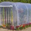 Serre De Jardin Tunnel Richel 2x3 Pied Droit 2x180µ 1 Porte -Outils De Jardinage serre jardin tunnel tichel 2x3m pied droit 1porte