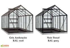 Serre Jardin Aluminium Verre Lily 6,2 M² – Plusieurs Coloris -Outils De Jardinage serre jardin verre aluminium lily introgrow 5