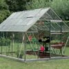 Serre Jardin Aluminium Verre Oliver 9,9 M² – Plusieurs Coloris -Outils De Jardinage serre jardin verre aluminium oliver introgrow 3