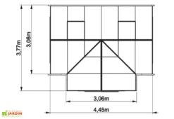 Serre De Jardin Orangerie 15,79 M² -Outils De Jardinage serre jardin verre trempe 16m2 1