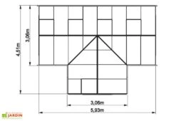 Serre De Jardin Orangerie 22,59 M² -Outils De Jardinage serre jardin verre trempe 22m2 2