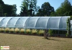 Serre Tunnel En Acier Et Polyéthylène Bretagne Avec Aérations – Largeur 5,80 M -Outils De Jardinage serre tunnel acier polyethylene bretagne aerations largeur 580m 1