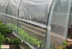 Serre Tunnel Tonneau En Polyéthylène 12 M² - Jardinière 4 X 3 M -Outils De Jardinage serre tunnel jardiniere tonneau polyethylene 3m details