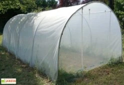 Serre De Jardin Tunnel Richel En Polyéthylène 2 X 180 µ - 2 Portes Zippées (18 M²) -Outils De Jardinage serre tunnel richel