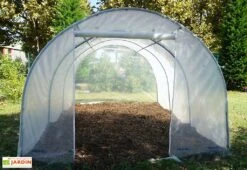 Serre Tunnel Richel En Polyéthylène 2 X 180 µ - 1 Porte Zippée (13,5 M²)