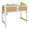 Axi Jardinière Sur Pieds En Bois De Hemlock - 120 X 54 X 94 Cm -Outils De Jardinage table culture bois axi