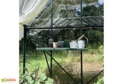 Table De Rempotage En Aluminium Pour Serre Lams – 80 X 50 Cm -Outils De Jardinage table de rempotage aluminium 3