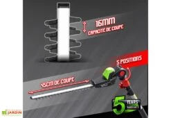 Taille Haie Sur Perche Sans Fil PowerShared 20V - Sans Batterie 9 Taille Haie Sur Perche Sans Fil PowerShared 20V - Sans Batterie -Outils De Jardinage taille haie perche constructor 3