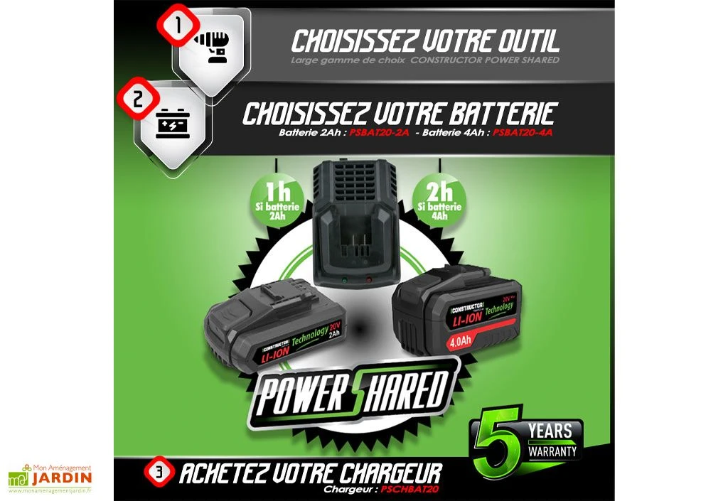 Taille Haie Sur Perche Sans Fil PowerShared 20V - Sans Batterie 6 Taille Haie Sur Perche Sans Fil PowerShared 20V - Sans Batterie – Image 4