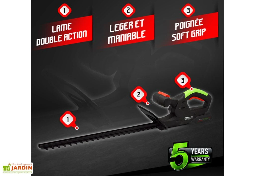 Taille Haie Sans Fil PowerShared 20V - Sans Batterie 4 Taille Haie Sans Fil PowerShared 20V - Sans Batterie – Image 2