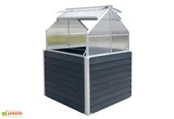 Mini Serre De Jardin Surélevée Avec Rangement – 1,2 X 1,2 M -Outils De Jardinage toit ouvrant serre hauteur