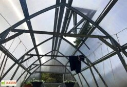 Serre De Jardin En Polycarbonate Et Acier Galvanisé -Outils De Jardinage toiture serre polycarbonate