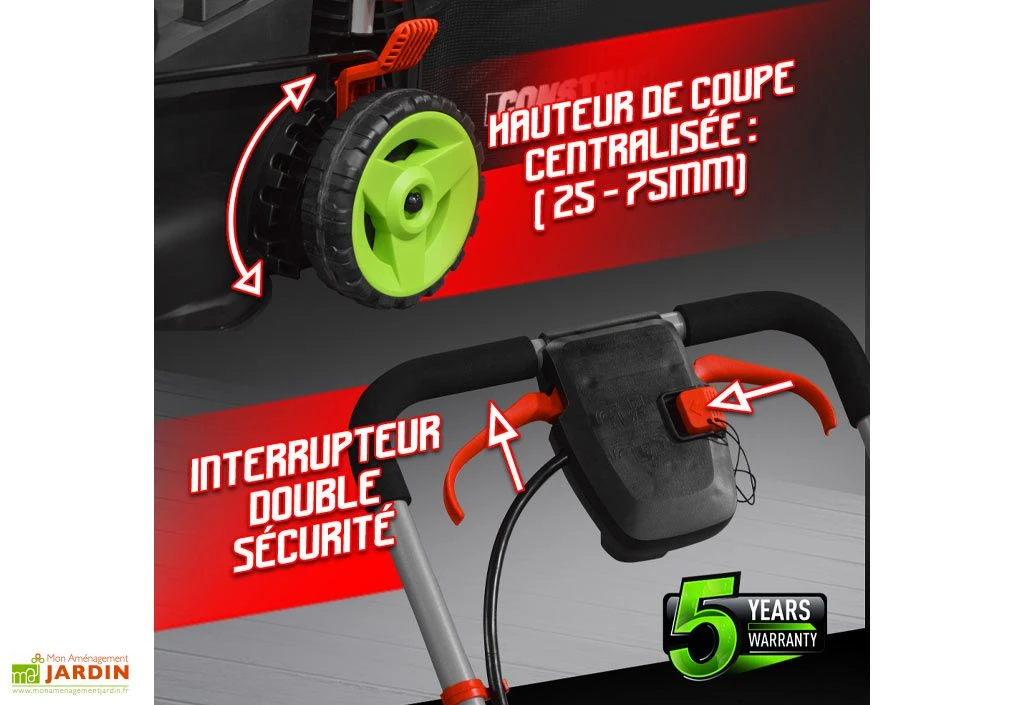 Tondeuse à Gazon Sans Fil PowerShared 2x 20V 34 Cm - Sans Batterie 5 Tondeuse à Gazon Sans Fil PowerShared 2x 20V 34 Cm - Sans Batterie – Image 3