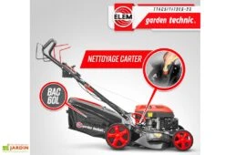 Tondeuse Thermique Autotractée 173 CC Démarreur électrique – 50 Cm -Outils De Jardinage tondeuse thermique elem garden ttac51t173es 23 nettoyage carter