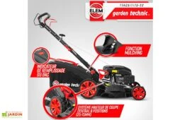 Tondeuse Thermique Autotractée 173 CC – 50 Cm -Outils De Jardinage tondeuse thermique mulching elem garden ttac51t173 22