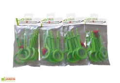 Tuteur Avec Attaches Mikado Vert Anis 150 Cm (Lot De 6) -Outils De Jardinage tuteurs tomate 150cm plastique mikado france attaches anis