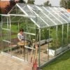 Serre De Jardin En Verre Trempé Lams 9,7 M² - Laurus Alu Naturel -Outils De Jardinage uranus 11500 1