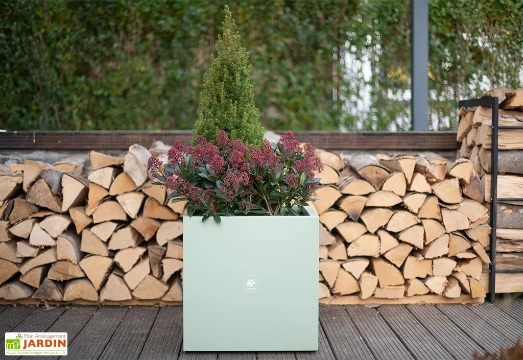 Jardinière Cube Vert Cactus En Métal Thermolaqué – 50 X 50 X 50 Cm 3 Jardinière Cube Vert Cactus En Métal Thermolaqué – 50 X 50 X 50 Cm